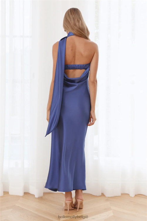 kleding Hello Molly attractie gestolen maxi-jurk blauw XR2L6009