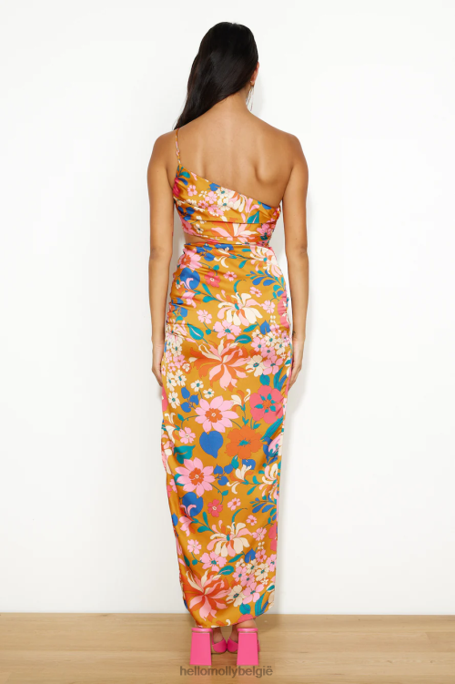 kleding Hello Molly best leuk maxi jurkje oranje XR2L5913