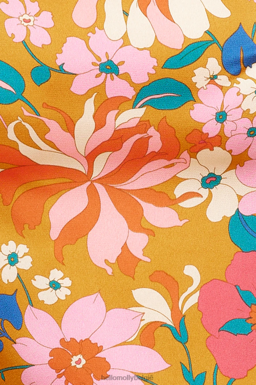 kleding Hello Molly best leuk maxi jurkje oranje XR2L5913