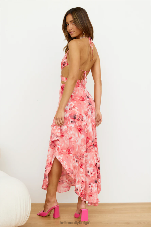 kleding Hello Molly bloeide up maxi jurk rood XR2L6384