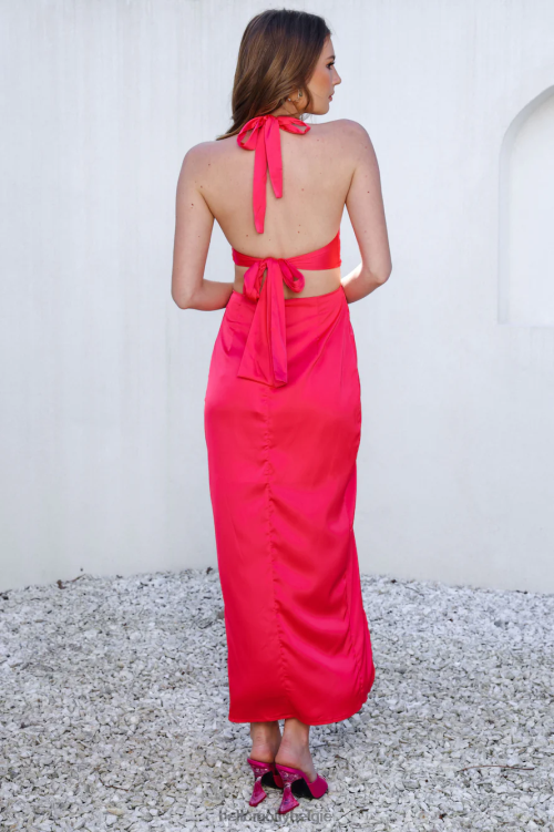 kleding Hello Molly breng de beatbox maxi-jurk roze XR2L6375