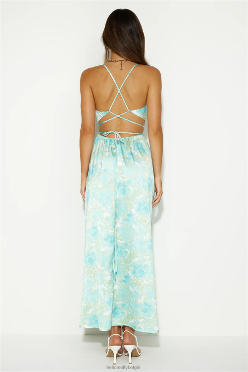 kleding Hello Molly celestial bliss maxi-jurk groen XR2L5758