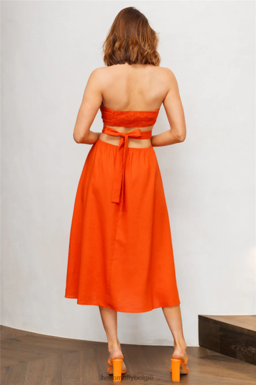 kleding Hello Molly cookie baby maxi jurk roest XR2L6394