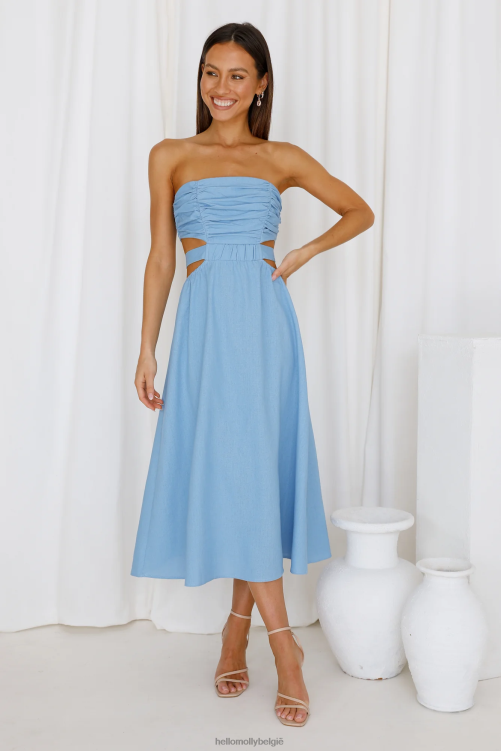 kleding Hello Molly cookie baby maxijurk blauw XR2L6549