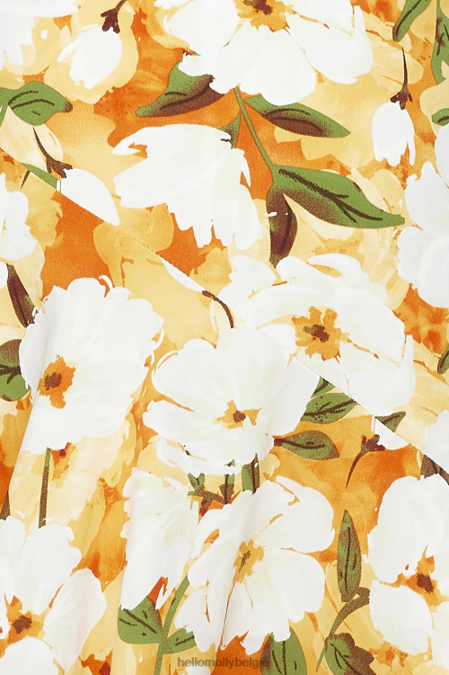 kleding Hello Molly dans samen maxi jurk oranje XR2L5916