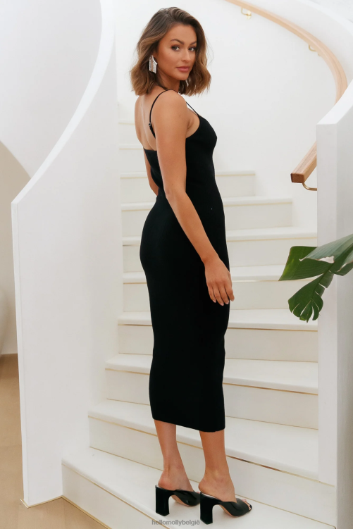 kleding Hello Molly delia maxi-jurk zwart XR2L6612