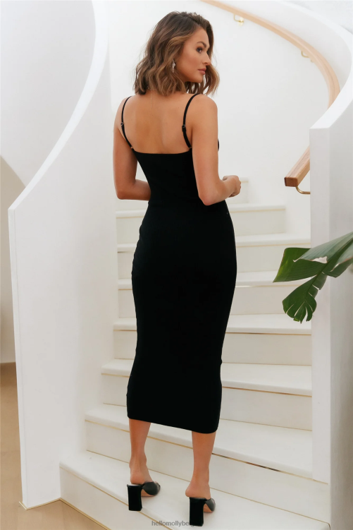 kleding Hello Molly delia maxi-jurk zwart XR2L6612