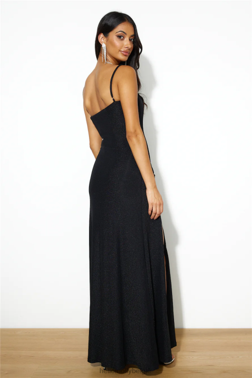 kleding Hello Molly designer looks maxi-jurk zwart XR2L6334