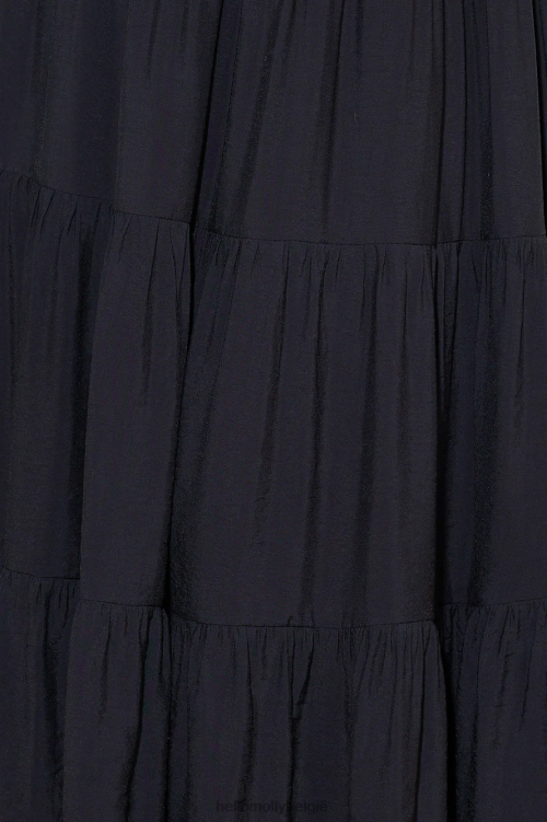 kleding Hello Molly dessert run maxi-jurk zwart XR2L6123