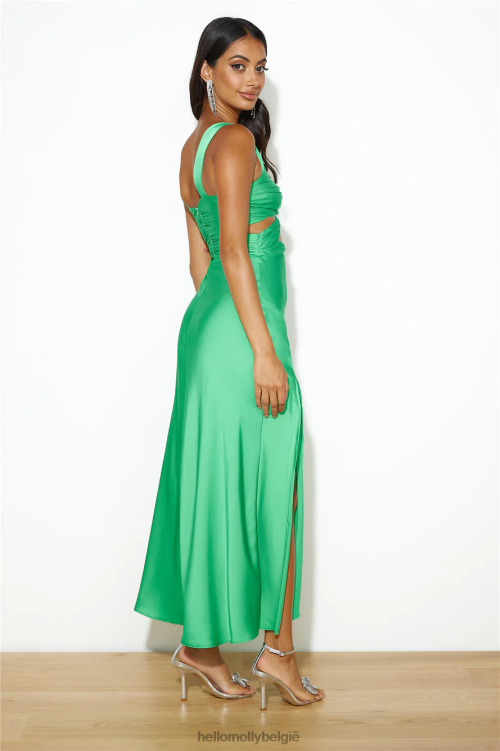 kleding Hello Molly dromend van haar maxi-jurk groen XR2L6197