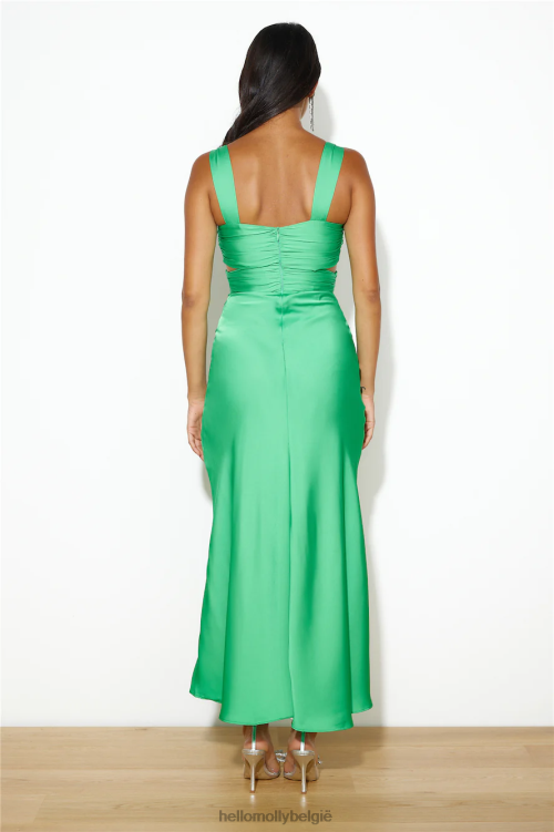 kleding Hello Molly dromend van haar maxi-jurk groen XR2L6197