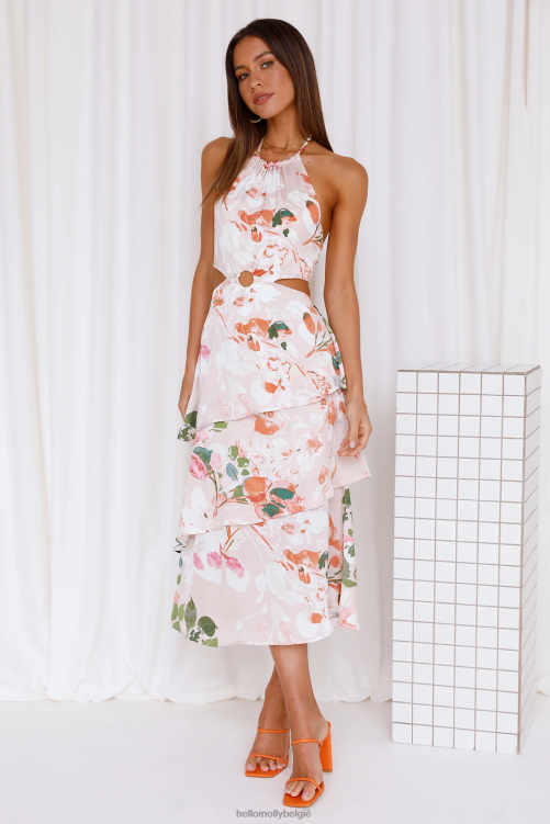 kleding Hello Molly engelachtige hart maxi-jurk lichtroze XR2L6687