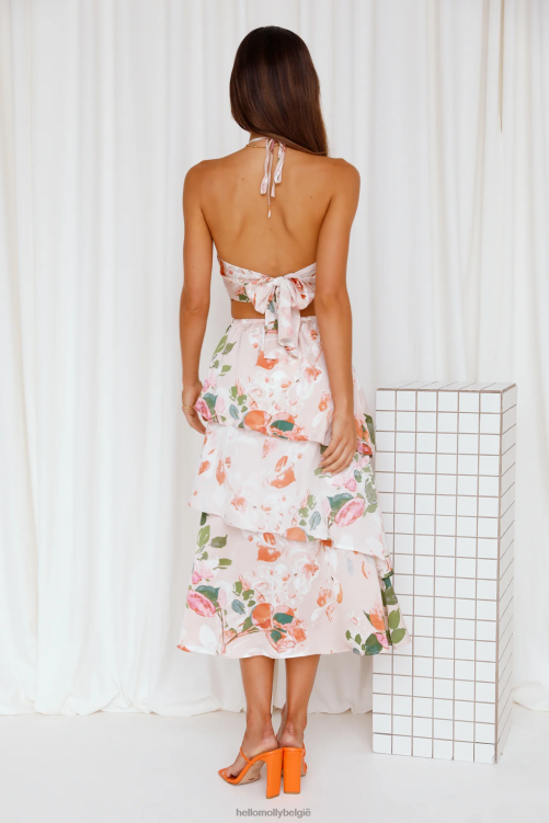 kleding Hello Molly engelachtige hart maxi-jurk lichtroze XR2L6687