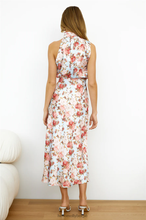 kleding Hello Molly fake it maxi jurk blauw XR2L6502