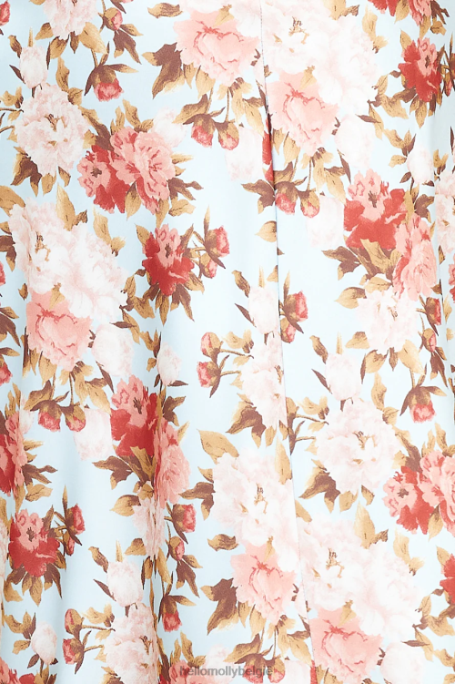 kleding Hello Molly fake it maxi jurk blauw XR2L6502