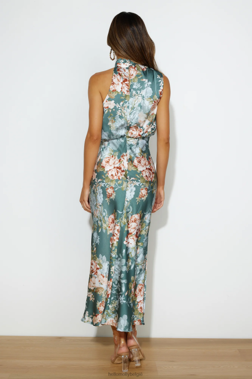 kleding Hello Molly fake it maxi jurk groen XR2L6330