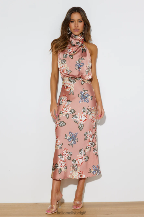 kleding Hello Molly fake it maxi jurk roze XR2L3826