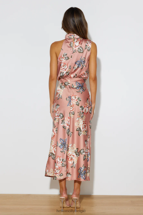 kleding Hello Molly fake it maxi jurk roze XR2L3826