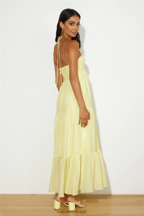 kleding Hello Molly feel fresh maxi-jurk citroen XR2L6172