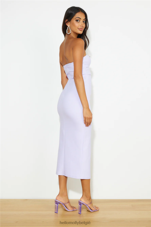 kleding Hello Molly feel slay maxi-jurk lila XR2L6112