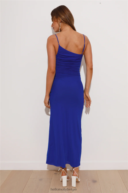 kleding Hello Molly fit to love mesh maxi-jurk blauw XR2L5707