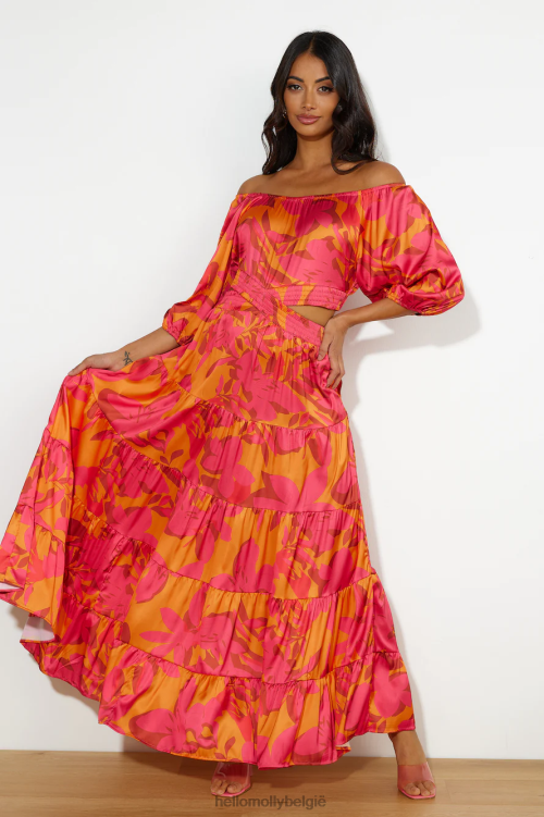 kleding Hello Molly haar tijd om te stralen maxi-jurk roze XR2L5751