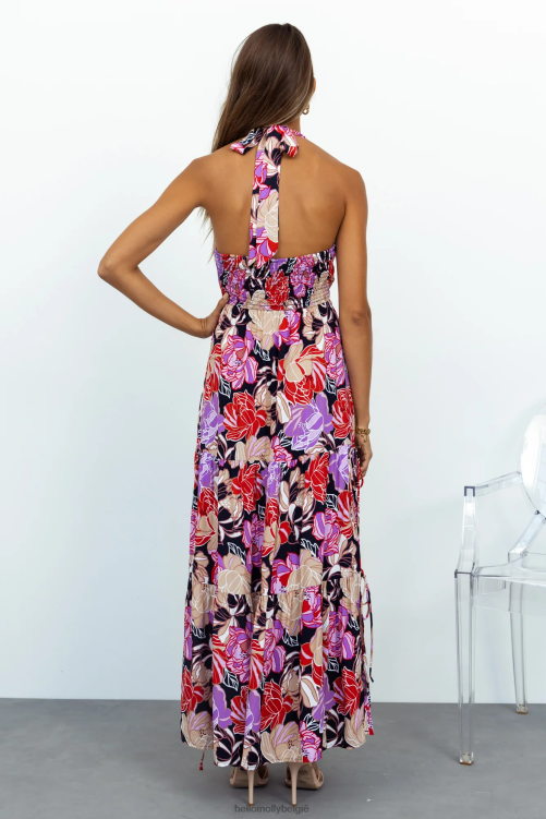 kleding Hello Molly heart talk maxi-jurk met bloemenmotief XR2L6743