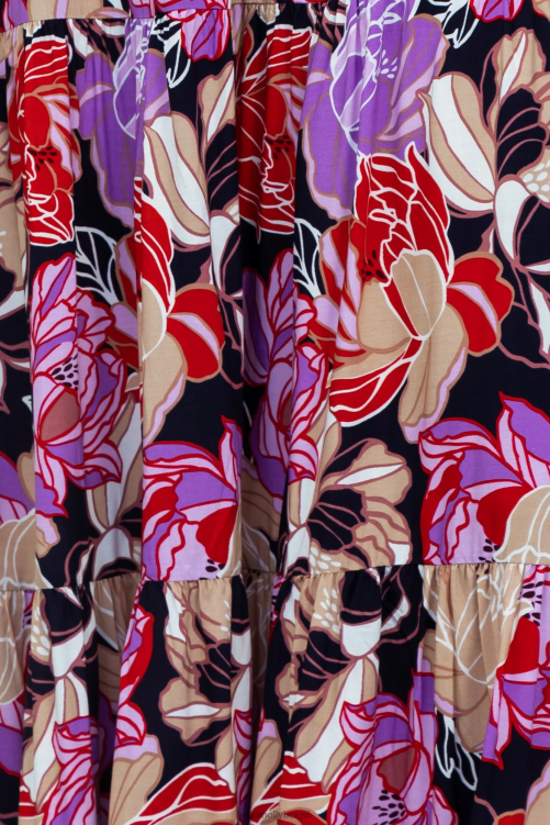 kleding Hello Molly heart talk maxi-jurk met bloemenmotief XR2L6743