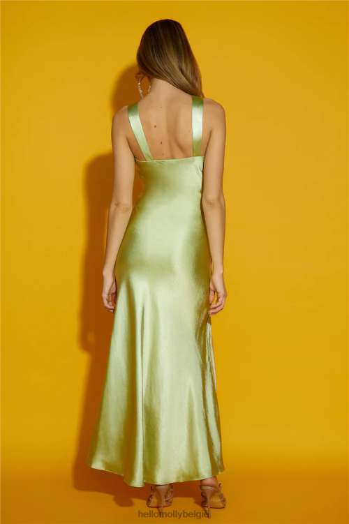 kleding Hello Molly iconische love maxi-jurk groen XR2L6501
