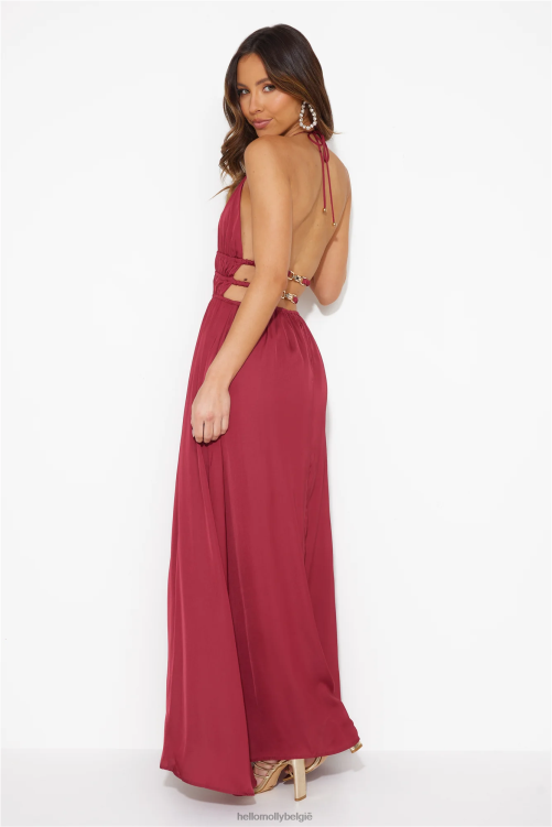 kleding Hello Molly in de Malediven maxi dress wijn XR2L5693