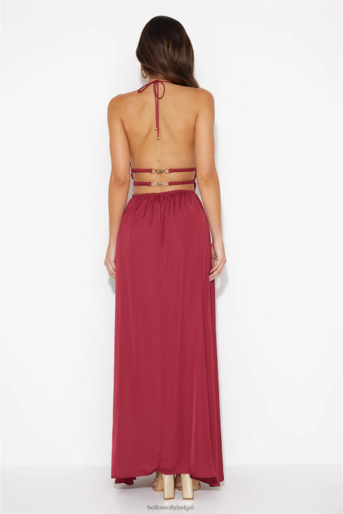 kleding Hello Molly in de Malediven maxi dress wijn XR2L5693