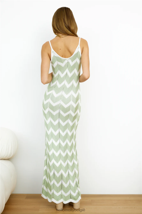 kleding Hello Molly island babe maxi jurk groen XR2L6495