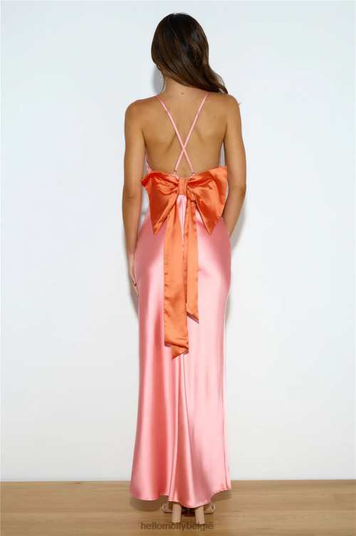 kleding Hello Molly ja tegen speciale maxi-jurk roze XR2L6138