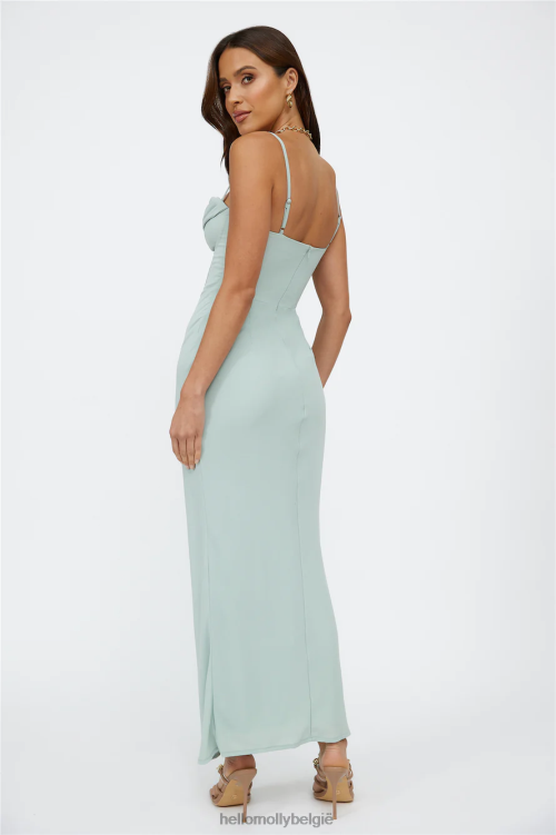kleding Hello Molly kies je maxi-jurk groen XR2L6497