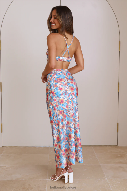 kleding Hello Molly kijken naar mij maxi-jurk blauw XR2L5805