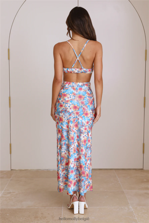 kleding Hello Molly kijken naar mij maxi-jurk blauw XR2L5805