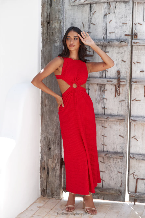 kleding Hello Molly kreeg een callback maxi-jurk rood XR2L6183