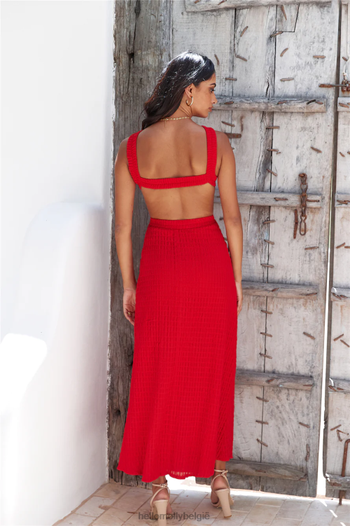 kleding Hello Molly kreeg een callback maxi-jurk rood XR2L6183