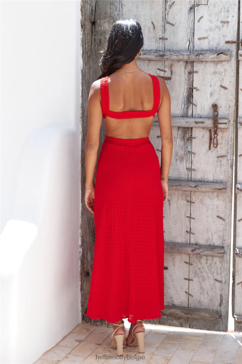 kleding Hello Molly kreeg een callback maxi-jurk rood XR2L6183