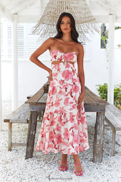 kleding Hello Molly lichter dan lucht maxi-jurk rood XR2L6089