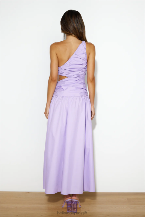 kleding Hello Molly liefhebber van maxijurk lila XR2L6239