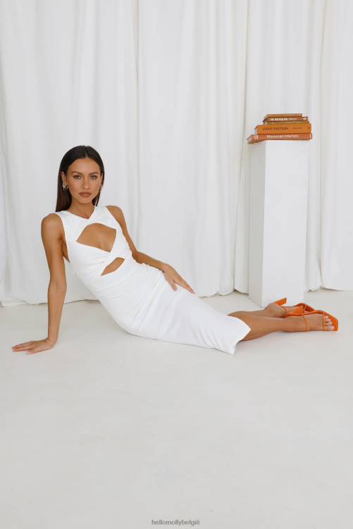 kleding Hello Molly lieve dahlia maxi jurk wit XR2L6551