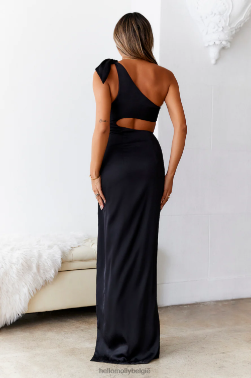 kleding Hello Molly lieve emilia abyssinia maxi jurk zwart XR2L6096