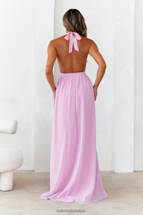 kleding Hello Molly lieve emilia she is glam maxi jurk lila XR2L5883