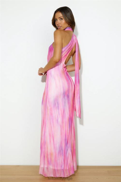 kleding Hello Molly looks to love maxi-jurk roze XR2L5919