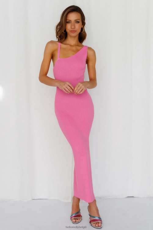 kleding Hello Molly luchtige dromen maxi jurk roze XR2L6865
