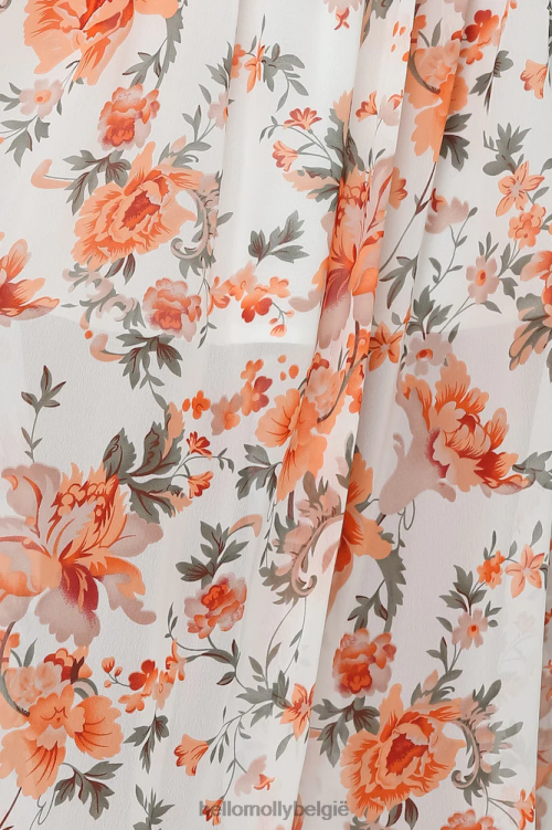 kleding Hello Molly maak geen beloftes maxi-jurk oranje XR2L6896