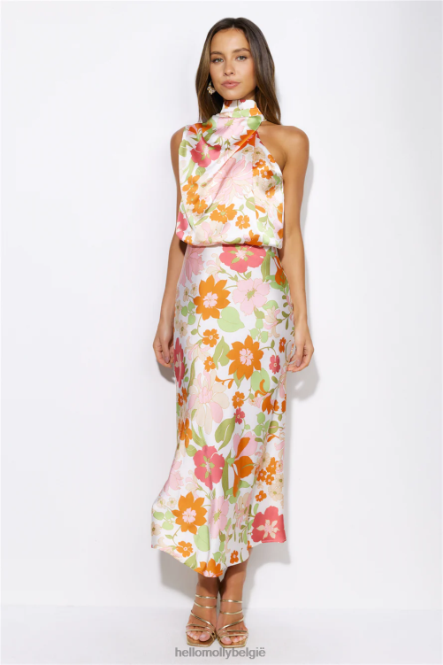 kleding Hello Molly magische vibes maxi-jurk met bloemenmotief XR2L5836