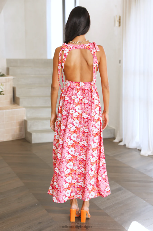 kleding Hello Molly maxi-jurk met bloemen in de tuin XR2L6439