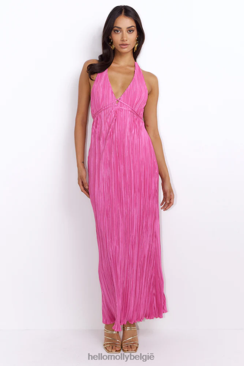 kleding Hello Molly moment of style maxi-jurk roze XR2L5587